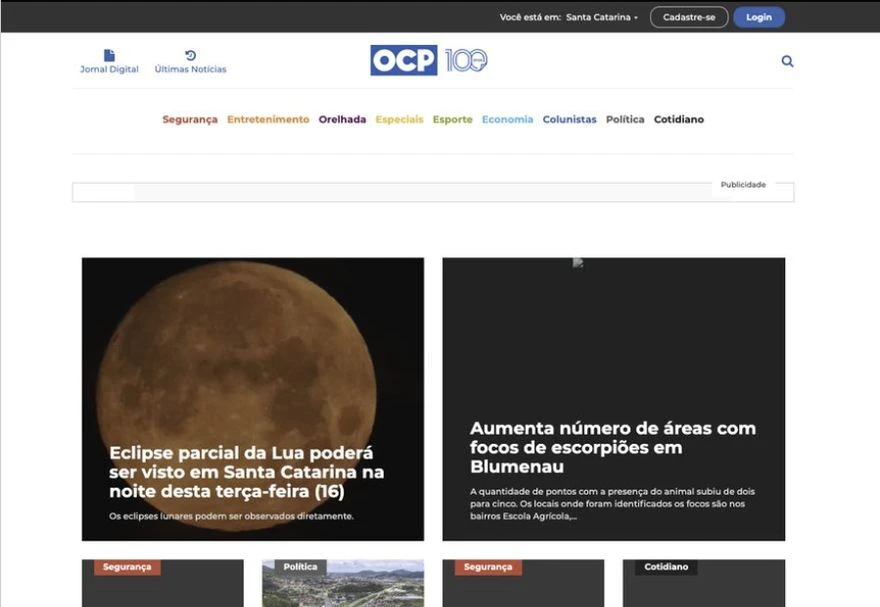 OCP News - layout 2019, ano do centenário do Correio do Povo